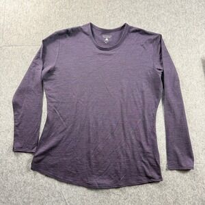Segments Mens XXL Purple 100% Merino Wool Long Sleeve Base Layer Shirt RN132796